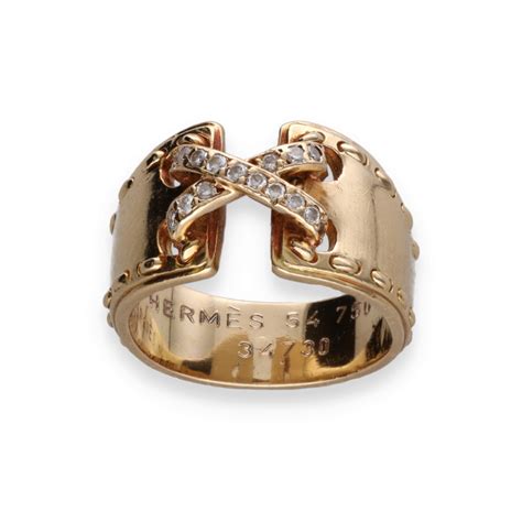 bague hermes or jaune